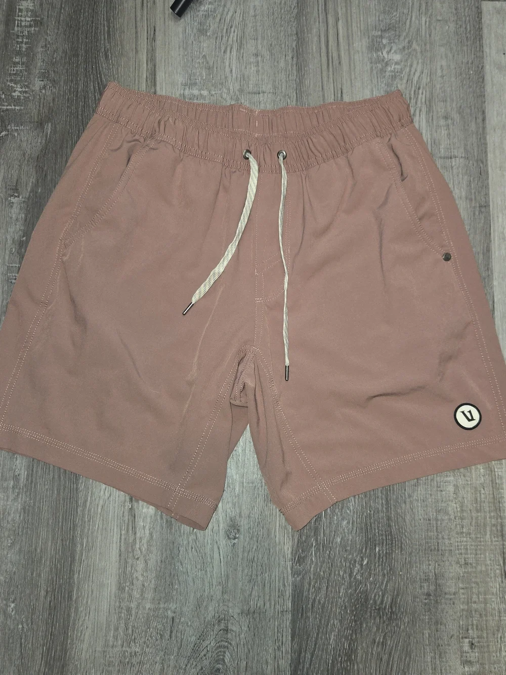 Vuori Men's Athletic Shorts in Dusty Rose